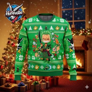 Christmas Zoro One Piece Ugly Christmas Sweater
