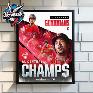 Cleveland Guardians MLB The Champion American League Central Champion 2025 Poster Home Decor Canvas