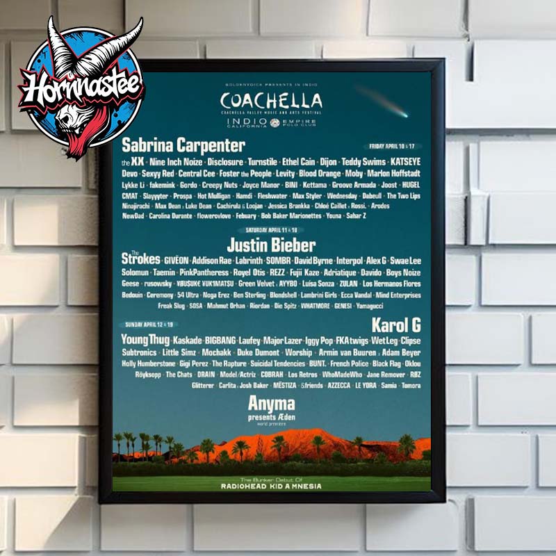 Coachella Valley Music and Arts Festival 2026 At Empire Polo Club In Indio California On April 2026 Line Up Artis Poster Home Decor Canvas Coachella Valley Music and Arts Festival 2026 At Empire Polo Club In Indio California On April 2026 Line Up Artis Poster Home Decor Canvas