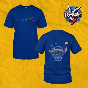 Coldplay London UK Music Of The Spheres Merch Tee At Wembley Stadium On September 4 2025 Unisex T Shirt