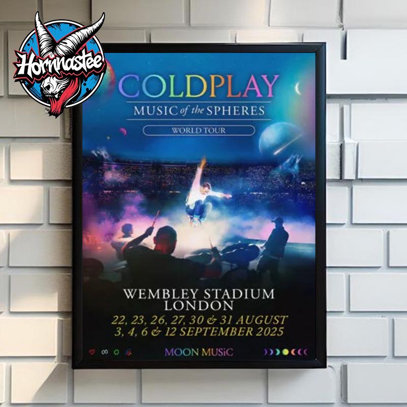 Coldplay London UK Music Of The Spheres World Tour On September 3 12 2025 At Wembley Stadium Poster Home Decor Canvas Coldplay London UK Music Of The Spheres World Tour On September 3 12 2025 At Wembley Stadium Poster Home Decor Canvas