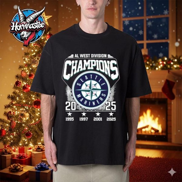 Congrats Seattle Mariners MLB 2025 AL West Division Seattle Mariners Champions Unisex T Shirt