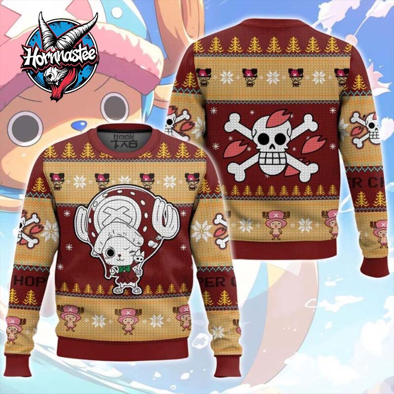 Cute Chopper One Piece Ugly Christmas Sweater Cute Chopper One Piece Ugly Christmas Sweater