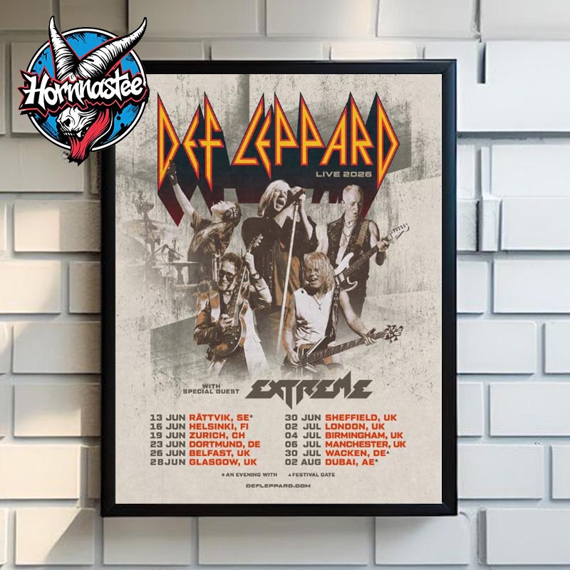 Def Leppard Live 2026 Schedule Tour Dates Poster Home Decor Canvas Def Leppard Live 2026 Schedule Tour Dates Poster Home Decor Canvas