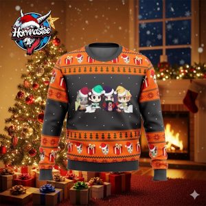 Demon Slayer Kimetsu no Yaiba Chibi Ugly Christmas Sweater