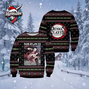 Demon Slayer Kimetsu no Yaiba Nezuko Kamado Ugly Christmas Sweater