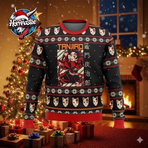 Demon Slayer Kimetsu no Yaiba Tanjiro Ugly Christmas Sweater