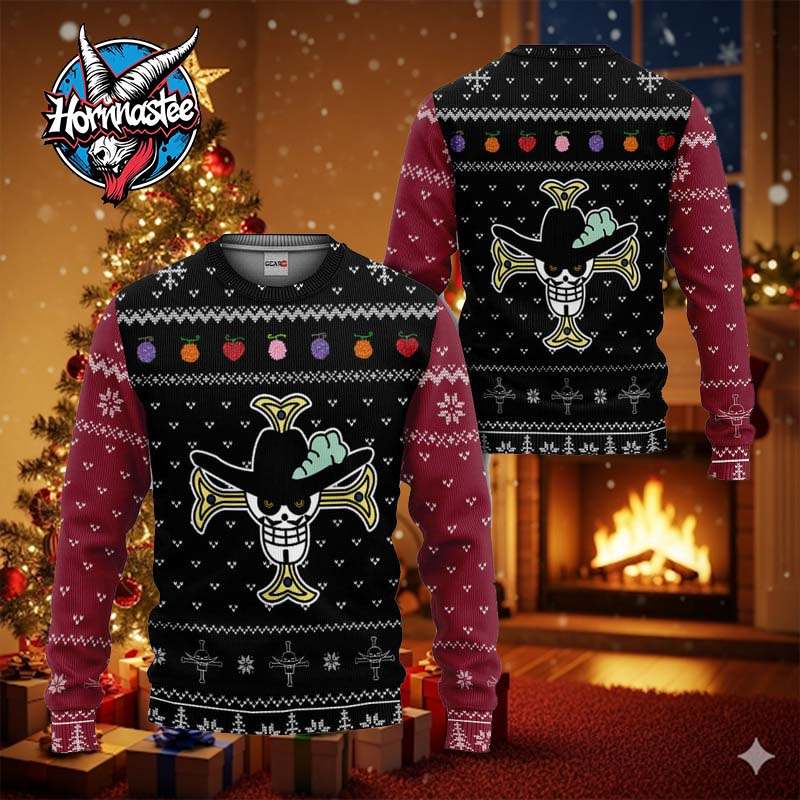 Dracule Mihawk Symbol One Piece Ugly Christmas Sweater Dracule Mihawk Symbol One Piece Ugly Christmas Sweater