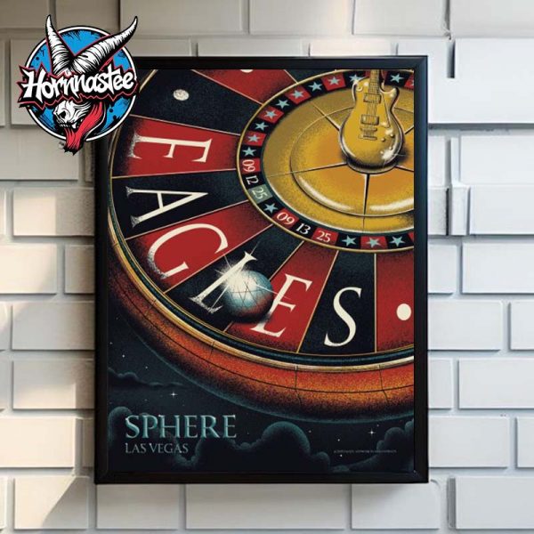 Eagles Band Event Poster At Sphere Las Vegas On September 12 and 13 2025 Poster Home Decor Canvas