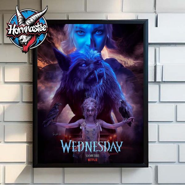 Emma Myers as Enid Sinclair Wednesday Season 3 Poster Home Decor Canvas