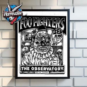 Foo Fighters Event Poster At The Observatory In Santa Ana California On September 15 2025 Poster Home Decor Canvas