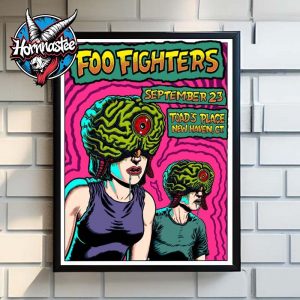 Foo Fighters New Haven Connecticut Show On September 23 2025 At Toad’s Place Poster Home Decor Canvas