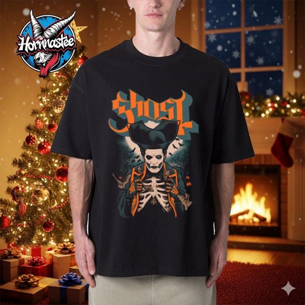 Ghost Band x Metal Hammer Ribs And Bats Puff Halloween Unisex T Shirt