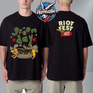 Green Day At Riot Fest 2025 Event Tee In Chicago IL On September 21 2025 Unisex T Shirt Two Sided