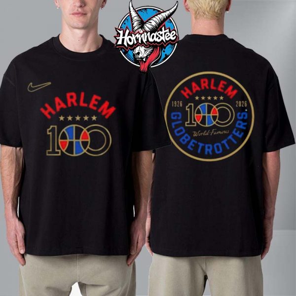Harlem Globetrotters The 100 Year Tour Unisex T Shirt Two Sided