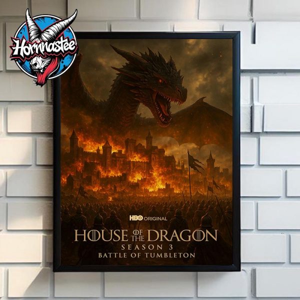 House Of The Dragon Season 3 Battle Of Tumbleton On June 2026 Poster Home Decor Canvas