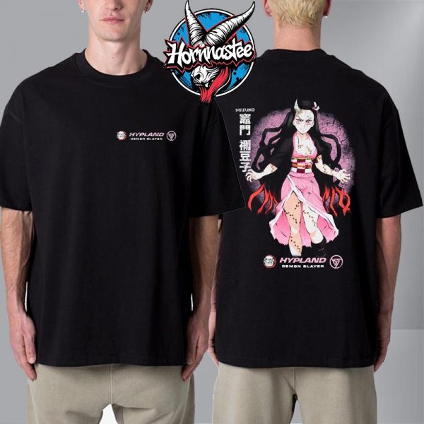 Hypland x Demon Slayer Nezuko Half Demon Unisex T Shirt Two Sided