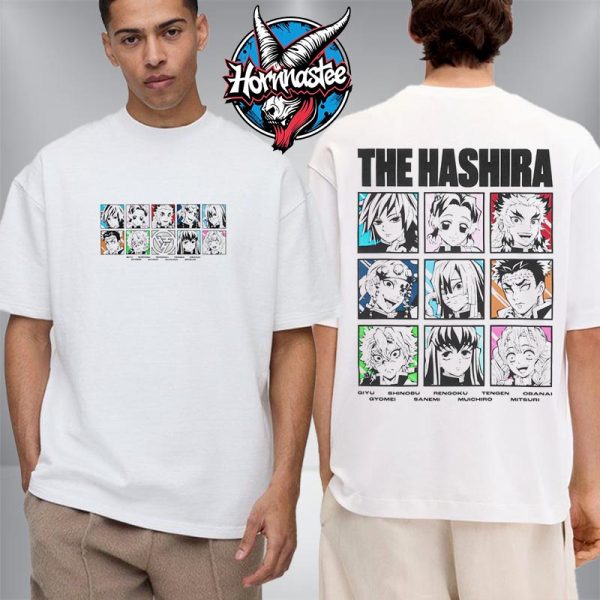 Hypland x Demon Slayer The Hashira All Characters Unisex T Shirt Two Sided