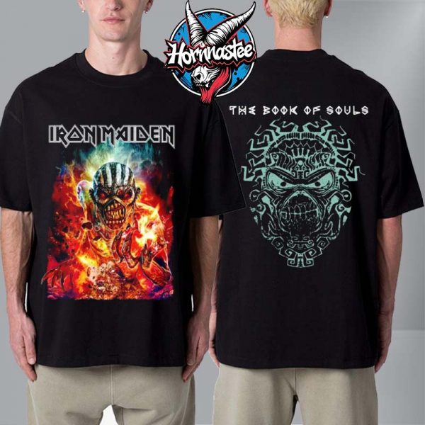 Iron Maiden The Book Of Souls Album 10 Years Anniversary Unisex T Shirt Two Sided