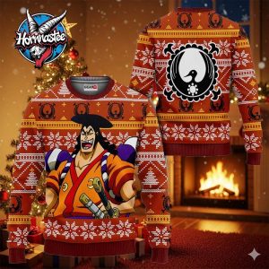 Kozuki Oden Anime Xmas Gifts One Piece Ugly Christmas Sweater