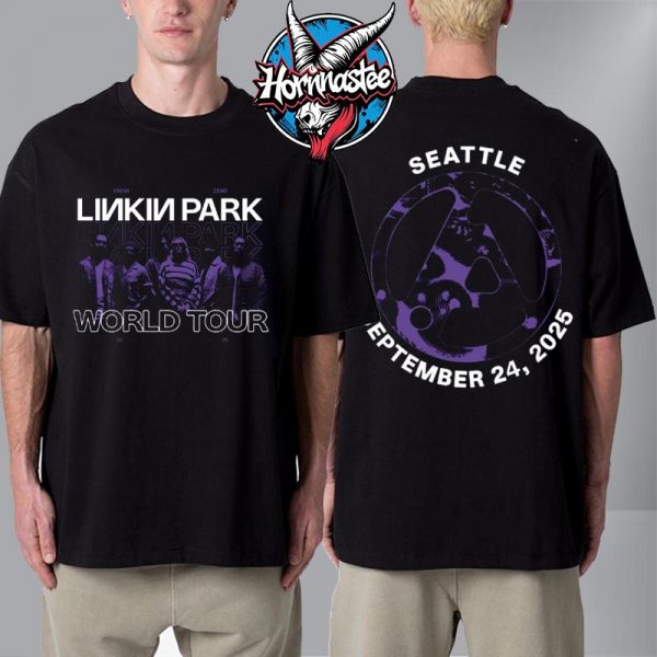 Linkin Park Seattle Washington Exclusive Tee At Climate Pledge Arena On September 24 2025 From Zero World Tour Unisex T Shirt Two Sided