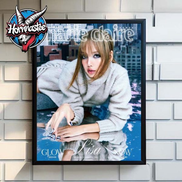 Lisa Blackpink On The Cover Marie Claire Korea Beauty Issue Poster Home Decor Canvas