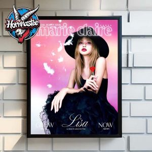 Lisa BLACKPINK On The Cover Special Beauty Issue Marie Claire Korea Lisa La Beaute Louis Vuitton Poster Home Decor Canvas