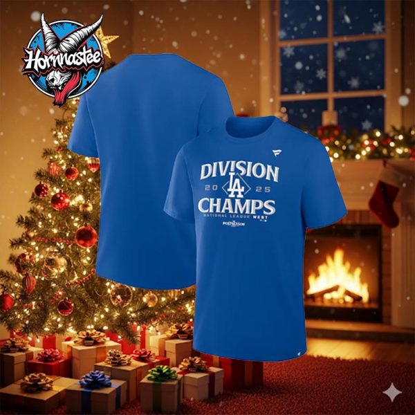 Los Angeles Dodgers MLB Royal 2025 NL West Division Champions Unisex T Shirt