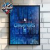 Los Angeles Dodgers MLB Winners NL West Division Champions 2025 Poster Home Decor Canvas