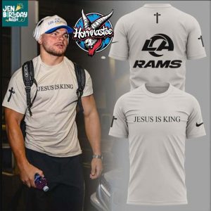 Los Angeles Rams Jesus Is King 2025 Keep The Faith And Win All Over Print Shirt