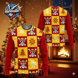 Luffy Symbol One Piece Ugly Christmas Sweater