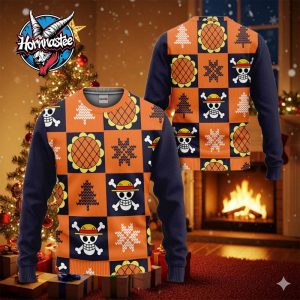 Luffy Wano Arc Xmas Gift One Piece Ugly Christmas Sweater