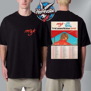 MGK Machine Gun Kelly Lost Americana Tour Featuring Wiz Khalifa Schedule Tour Dates Unisex T Shirt Two Sided