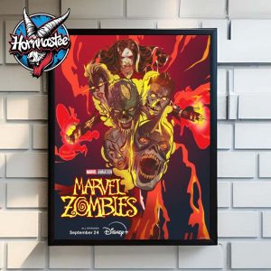 Marvel Zombies Marvel Animation The Queen Of The Dead On Disney Plus Poster Home Decor Canvas
