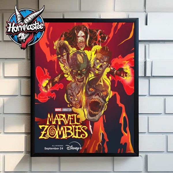 Marvel Zombies Marvel Animation The Queen Of The Dead On Disney Plus Poster Home Decor Canvas