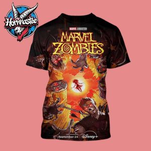Marvel Zombies New Poster Marvel Animation Releasing September 24 on Disney Plus All Over Print Shirt
