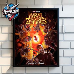 Marvel Zombies New Poster Marvel Animation Releasing September 24 on Disney Plus Poster Home Decor Canvas