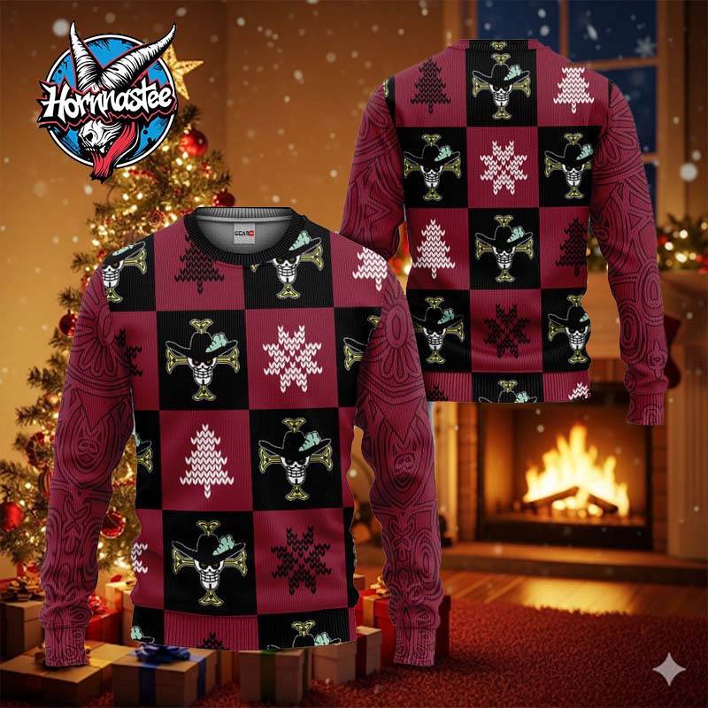 Mihawk Symbol One Piece Ugly Christmas Sweater Mihawk Symbol One Piece Ugly Christmas Sweater
