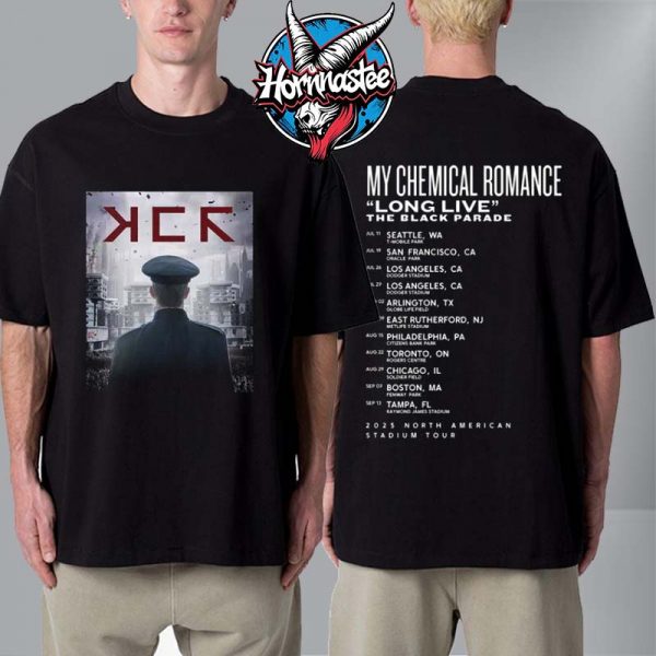 My Chemical Romance Long Live The Black Parade 2025 North American Stadium Tour Unisex T Shirt Two Sided
