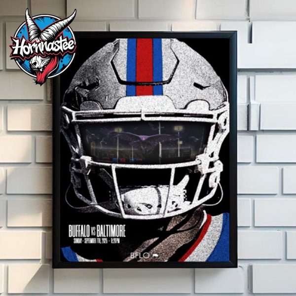 NFL Buffalo Bills vs Raven Baltimore 2025 Match On September 7 2025 Poster Home Decor Canvas