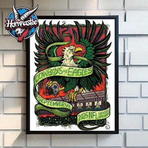 NFL Dallas Cowboys vs Philadelphia Eagles 2025 NFL Season Opener On September 4 2025 Poster Home Decor Canvas