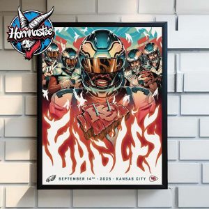 NFL Philadelphia Eagles vs Kansas City Chiefs Match On September 14 2025 At Arrowhead Stadium Poster Home Decor Canvas