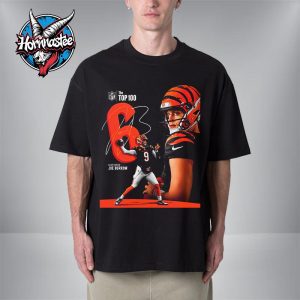 NFL The Top 100 Cincinnati Bengals Joe Burrow Signature Unisex T Shirt