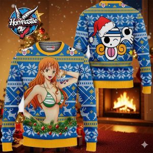 Nami Anime Xmas Gifts One Piece Ugly Christmas Sweater