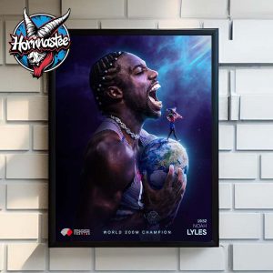 Noah Lyles World 200m Champion World Athletics Championship Tokyo 25 Poster Home Decor Canvas