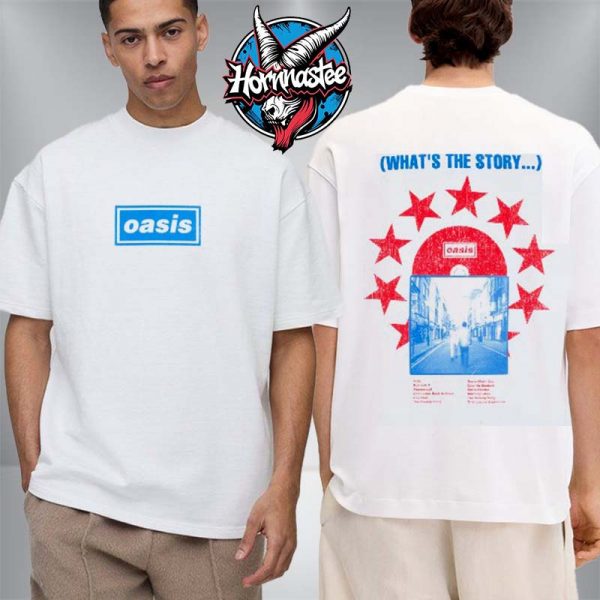 Oasis Live 25 What’s The Story CD Unisex T Shirt Two Sided