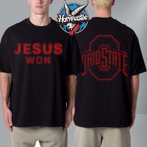 Ohio State Buckeyes Limited Edition JESUS WON Unisex T Shirt Two Sided