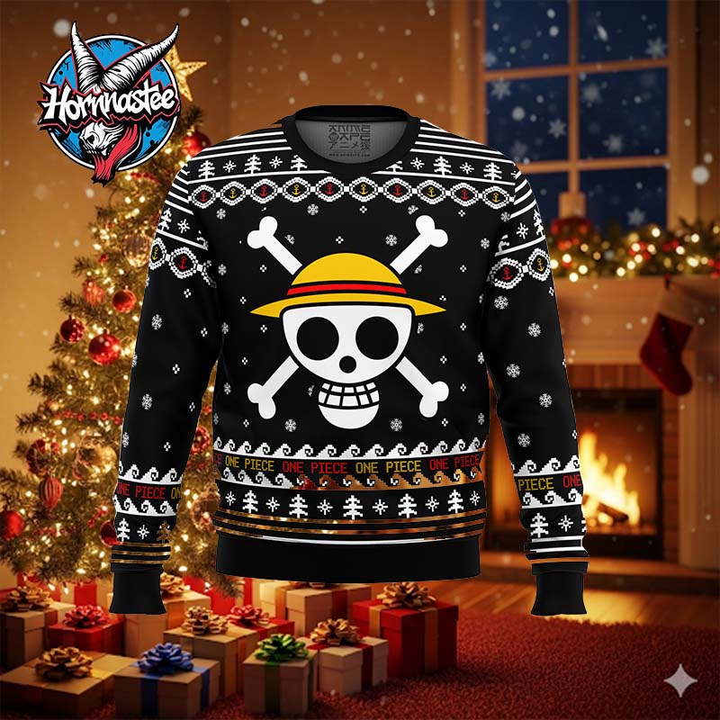 One Piece Straw Hat Pirates Christmas Ugly Christmas Sweater One Piece Straw Hat Pirates Christmas Ugly Christmas Sweater