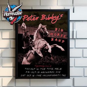 Peter Bibby Big Horse Band Poster Venue Show Poster Home Decor Canvas