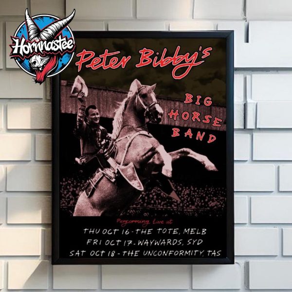 Peter Bibby Big Horse Band Poster Venue Show Poster Home Decor Canvas